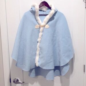New real rabbit fur wool cape poncho
